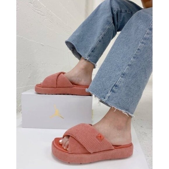 Nike Shoes - 8 Women’s Nike Jordan Sophia Slide Sandal Corduroy Canyon Pink DO8863 600
